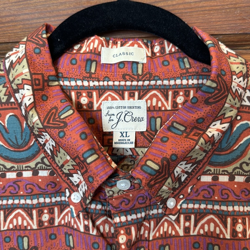 J. Crew short-sleeved button down shirt